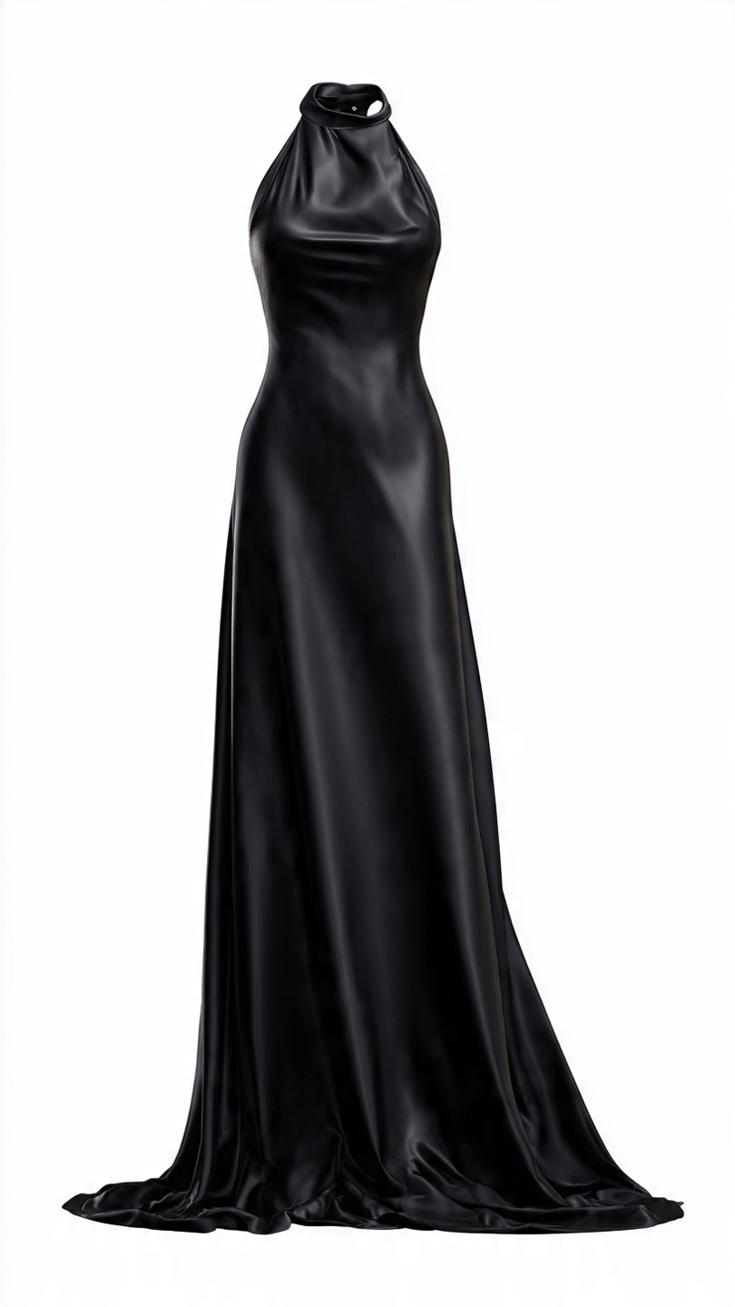 Satin Evening Gown